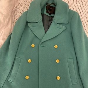 J.Crew stadium cloth peacoat